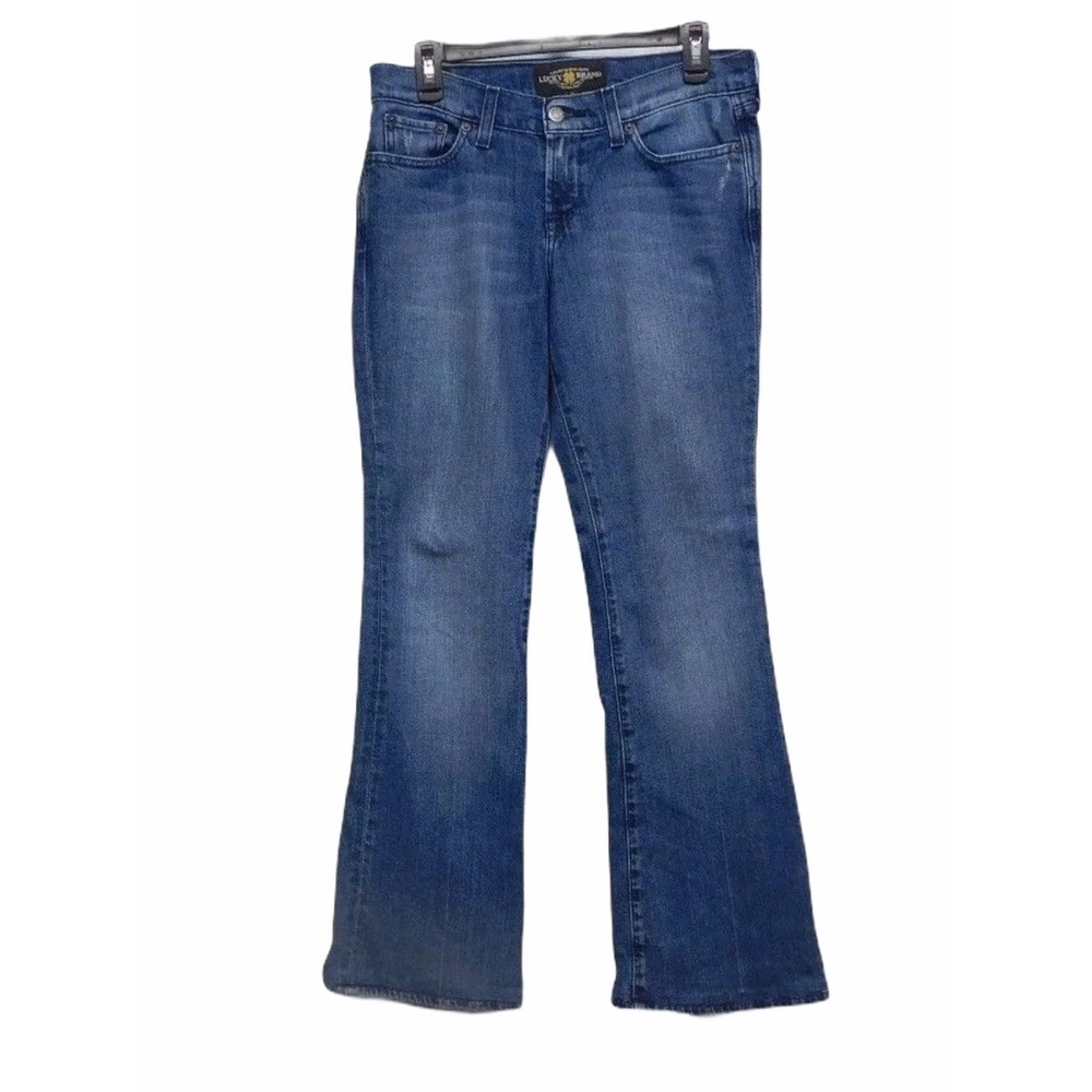 Lucky Brand Women Jeans Boot cut Mid Rise Blue Denim Size‎ 6 Sweet n Low Boho
